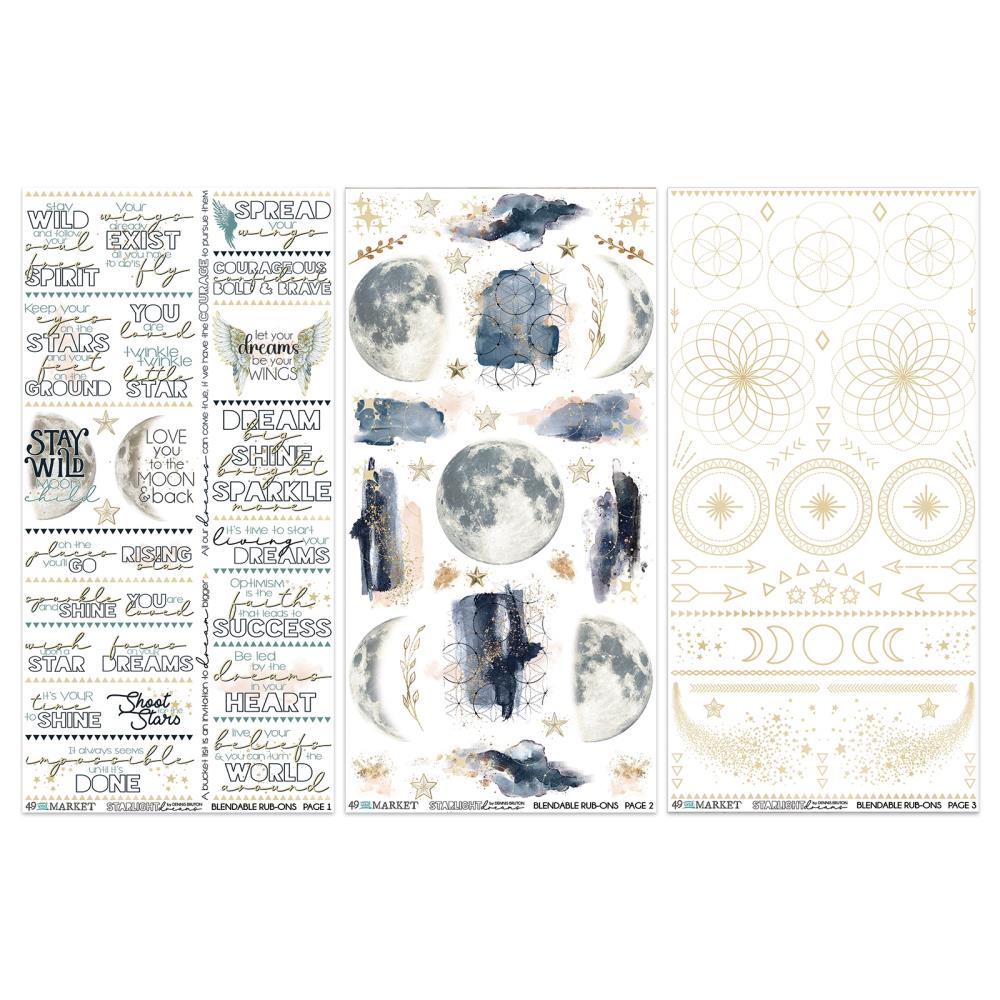 49 And Market Rub-On Transfer Set - Starlight Dreams Blendable