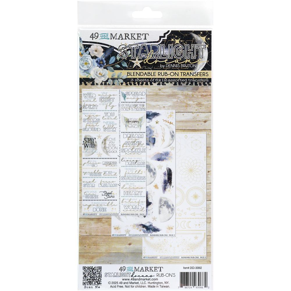 49 And Market Rub-On Transfer Set - Starlight Dreams Blendable