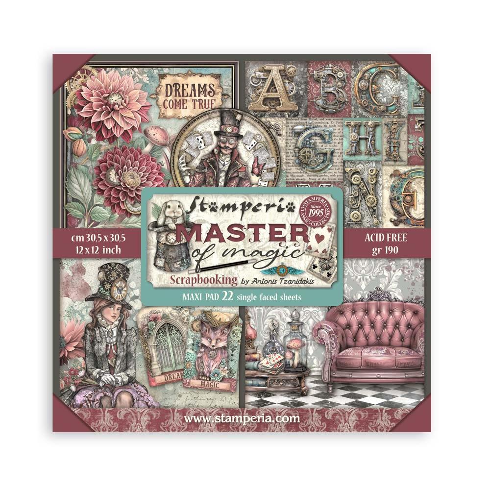 Stamperia Single-Sided Paper Pad 12x12 - Master of Magic