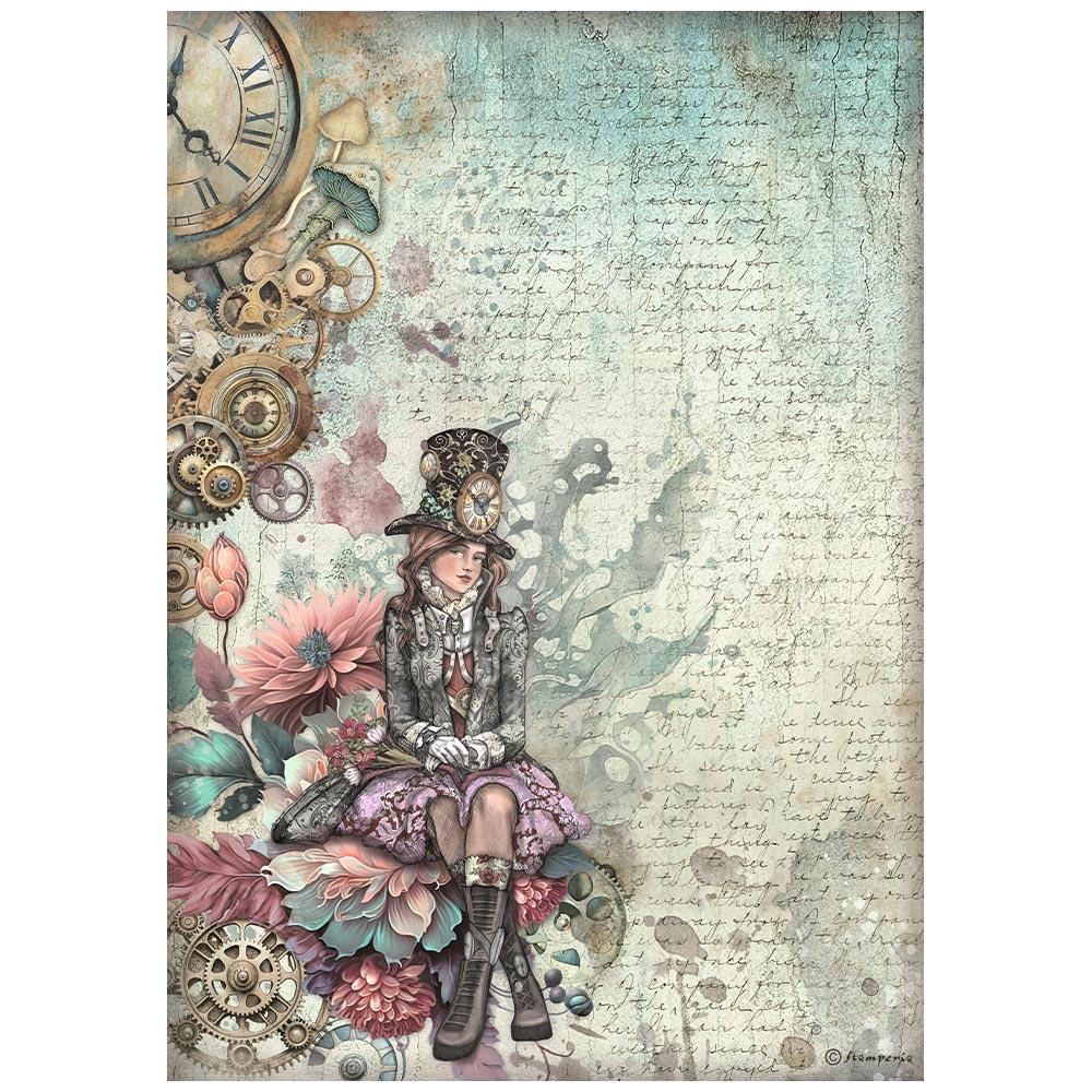 Stamperia Rice Paper Sheet A4 - Master of Magic Lady