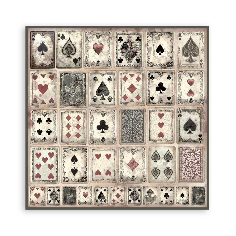 Stamperia Backgrounds Double-Sided Paper Pad 8x8 - Master of Magic