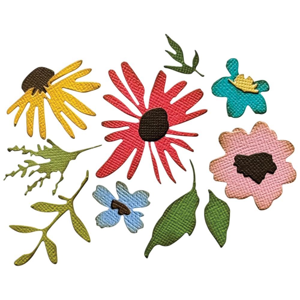 Sizzix Thinlits Dies By Tim Holtz - Vault Side-Order Floristry