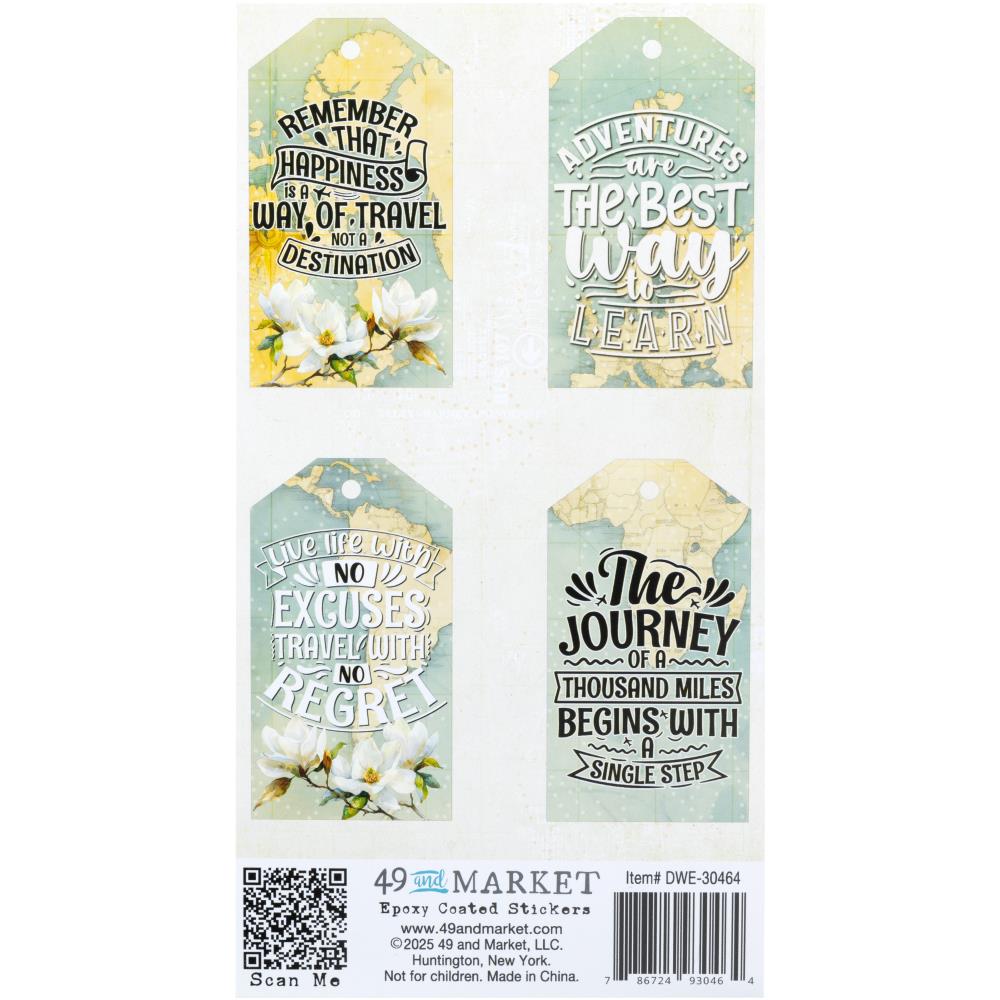 49 And Market Epoxy Stickers - Wanderlust Explorer