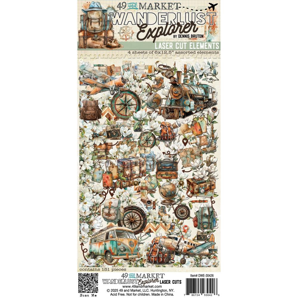 49 And Market  Laser Cut Outs - Wanderlust Explorer