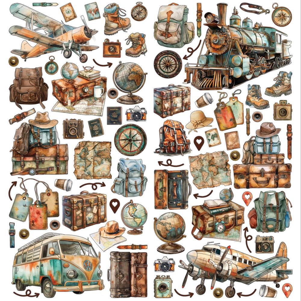 49 And Market  Laser Cut Outs - Wanderlust Explorer