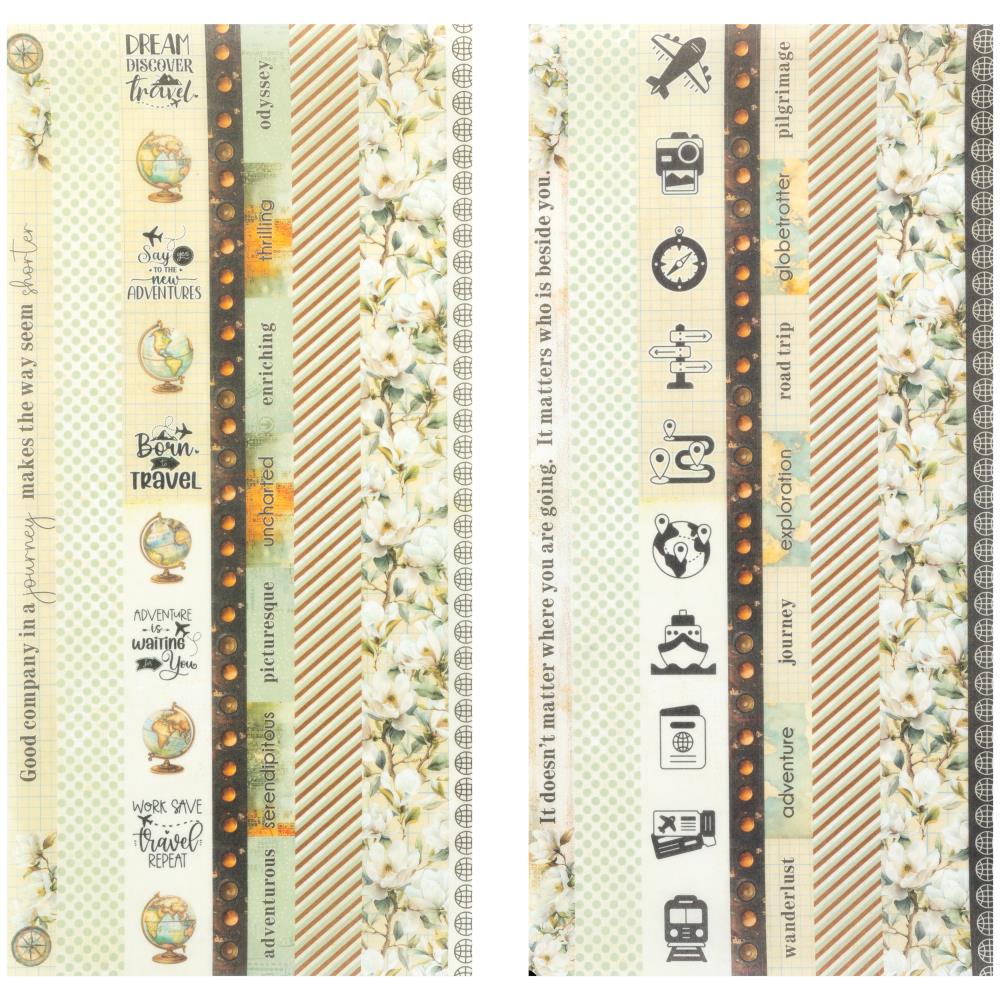 49 And Market Washi Tape Sheets - Wanderlust Explorer