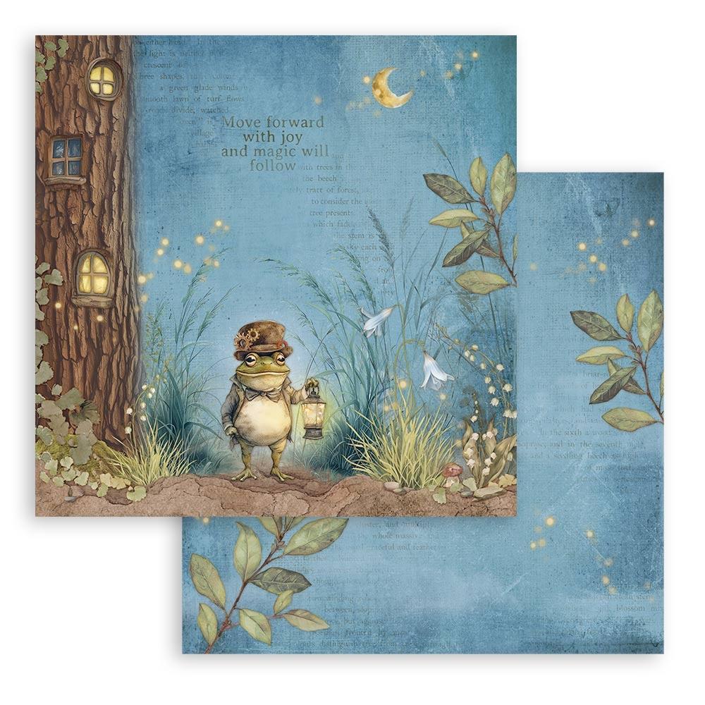 Stamperia Double-Sided Paper Pad 8x8 - Hidden Grove