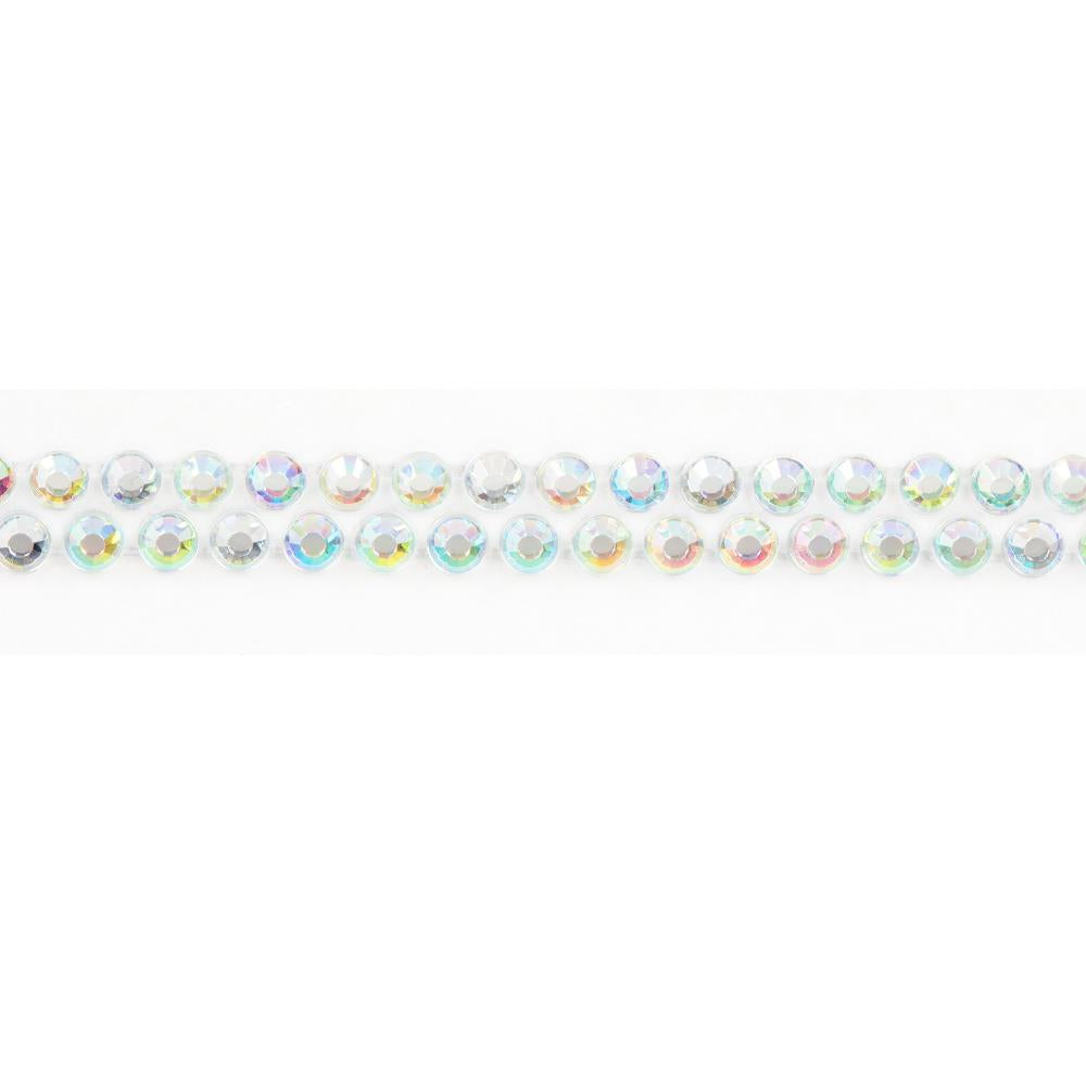 Craft Perfect Rhinestone Sticker Roll 1YD - Iridescent