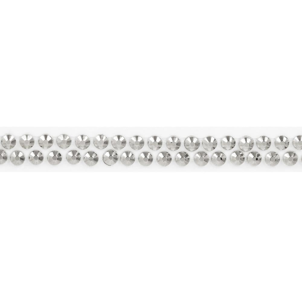 Craft Perfect Rhinestone Sticker Roll 1YD - Silver