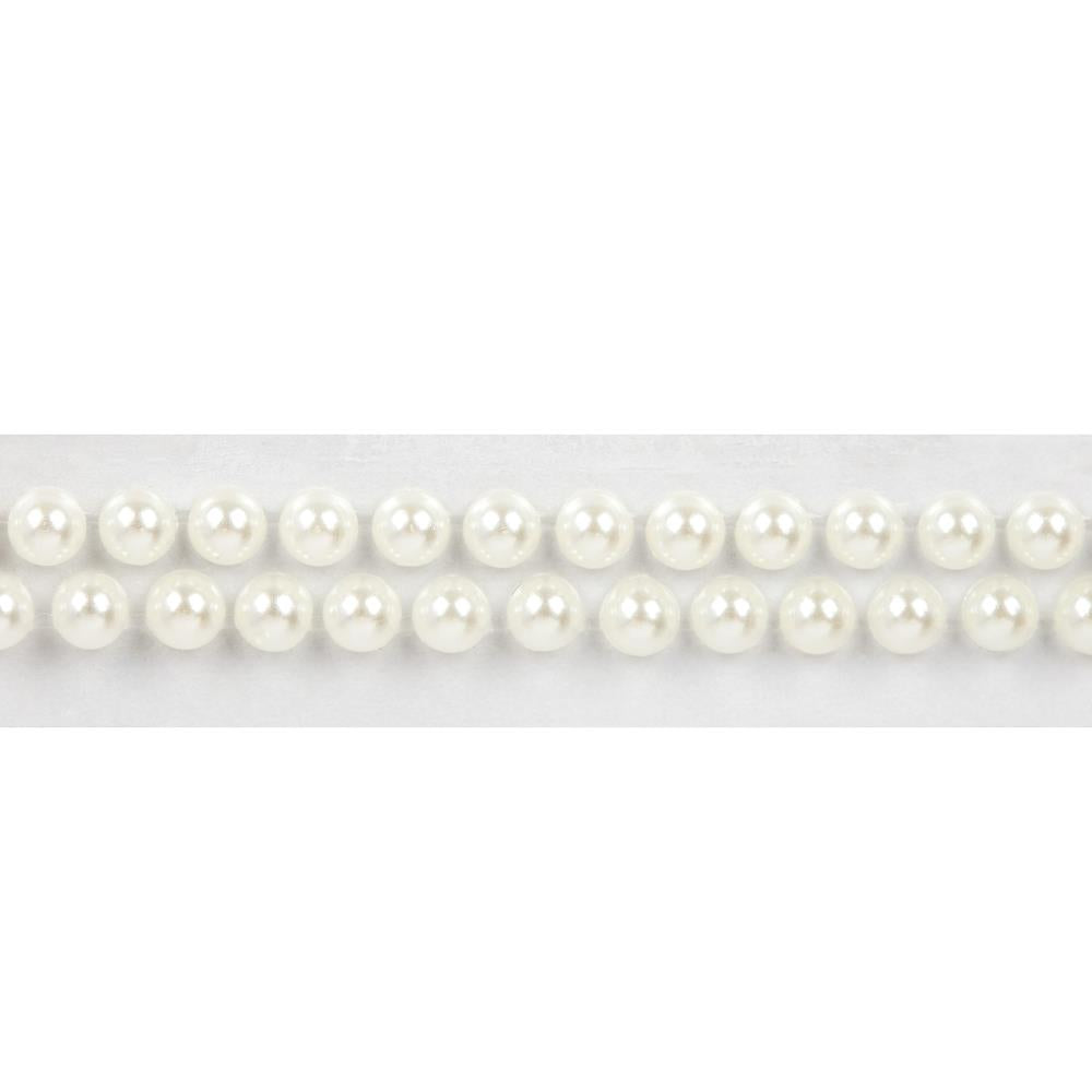 Craft Perfect Pearl Sticker Roll 1YD 4MM - Ivory Pearl