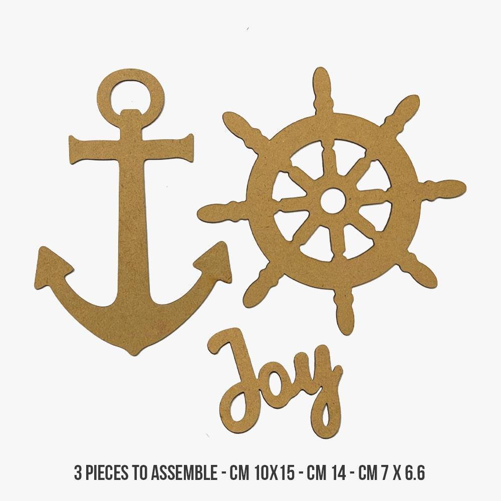 Stamperia Crafty Shapes - Silent Sea Anchor And Rudder