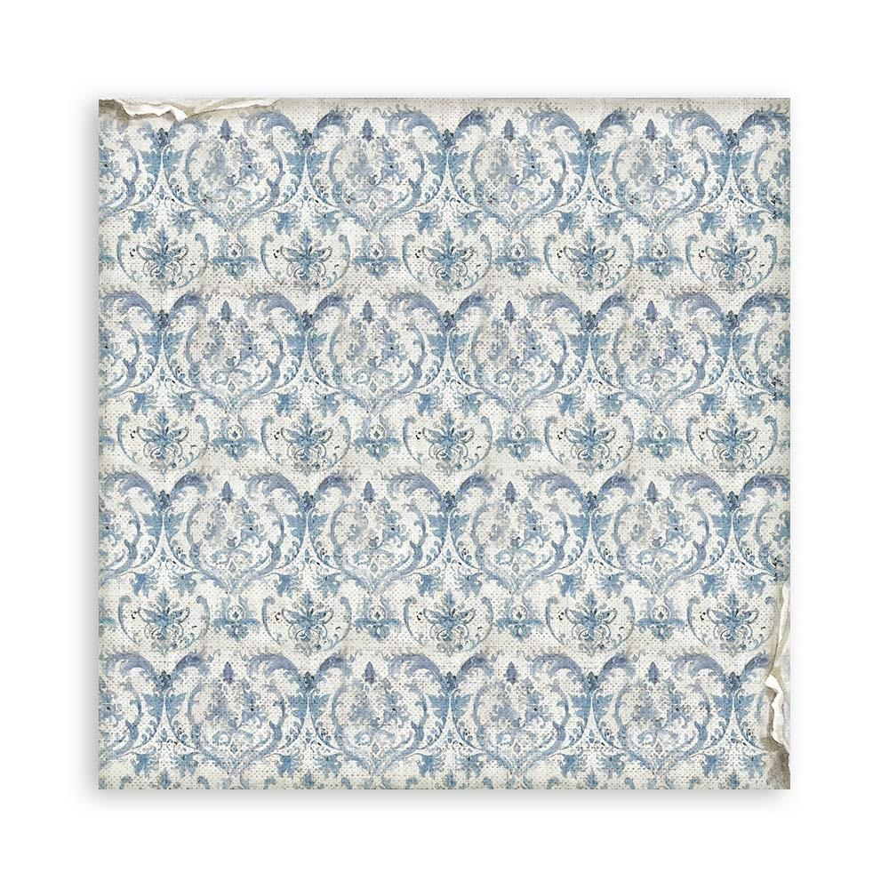 Stamperia Backgrounds Double-Sided Paper Pad 8x8 - Silent Sea