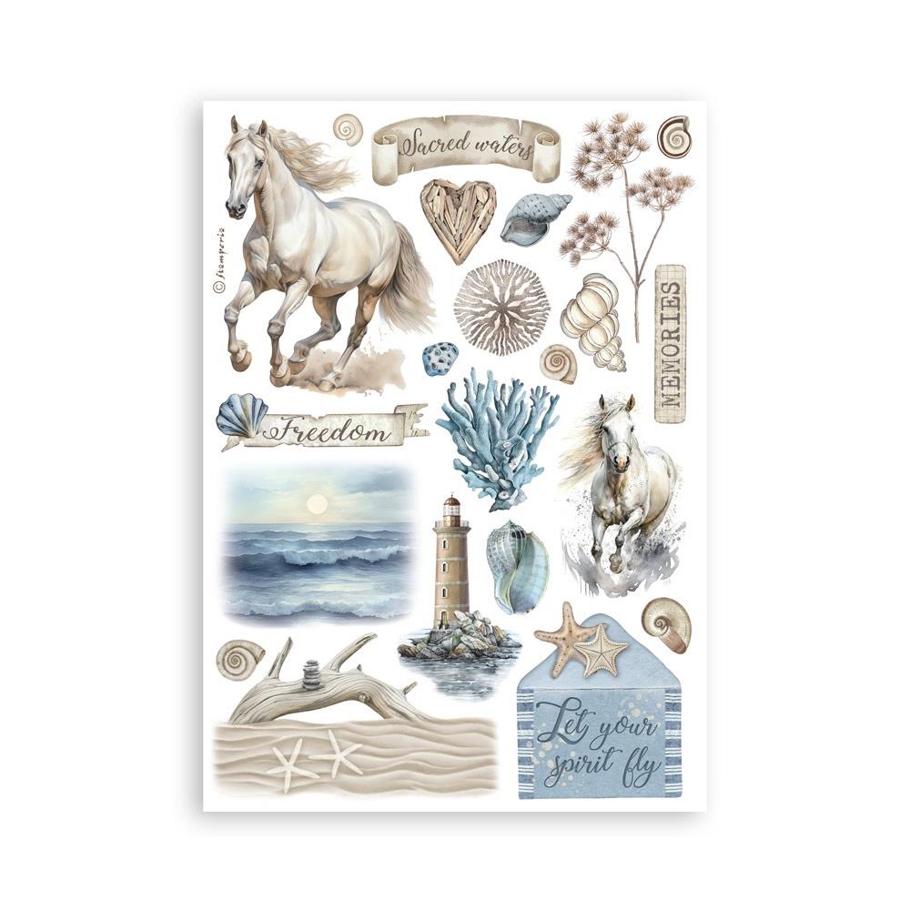 Stamperia Washi Pad A5 - Silent Sea