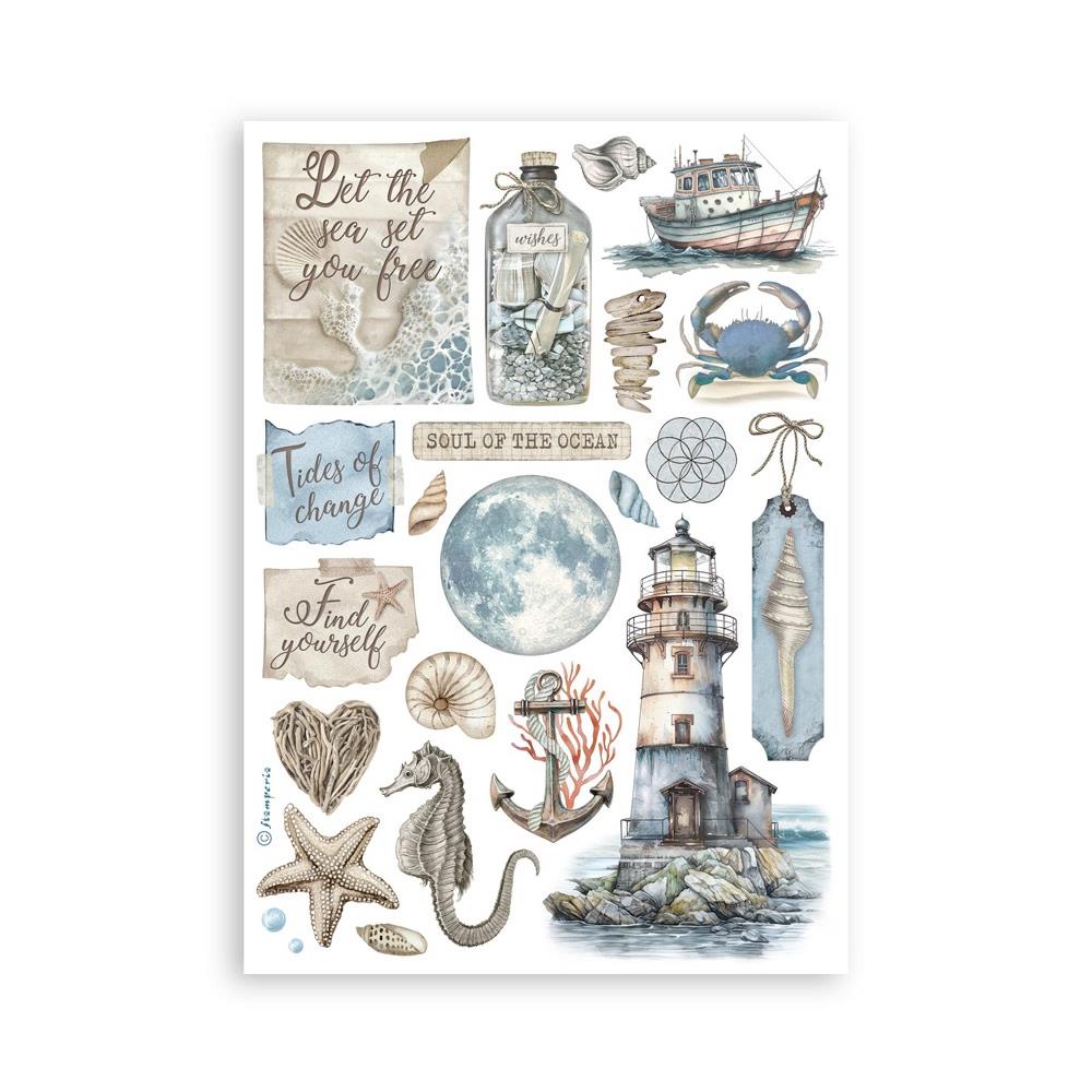 Stamperia Washi Pad A5 - Silent Sea