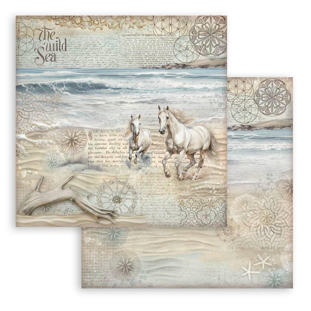 Stamperia Double-Sided Paper Pad 8x8 - Silent Sea