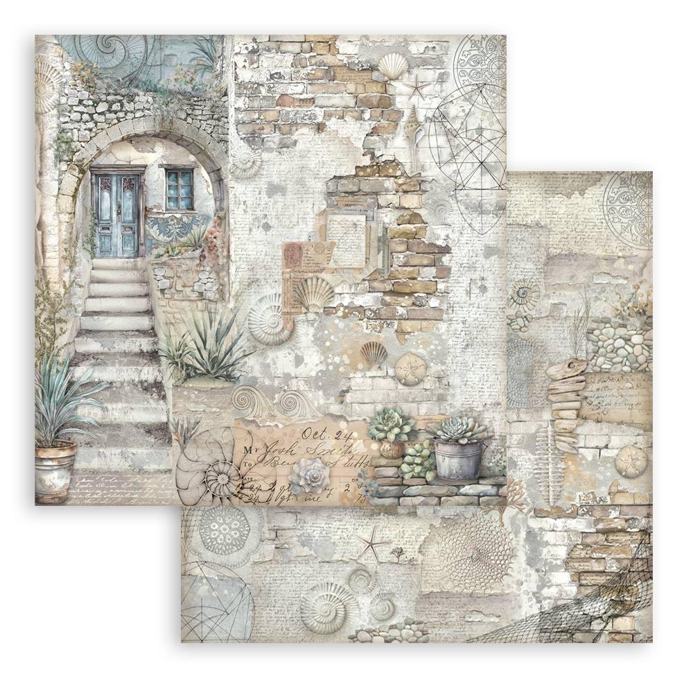 Stamperia Double-Sided Paper Pad 8x8 - Silent Sea