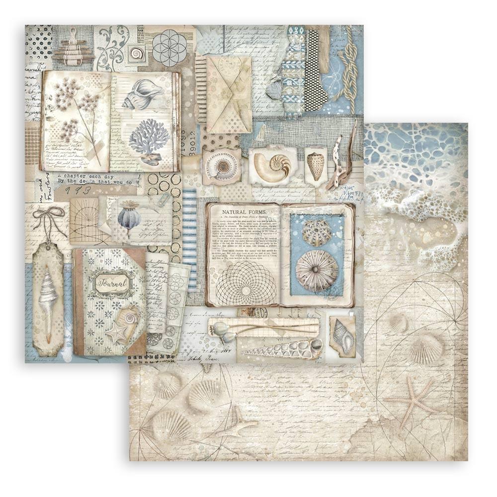 Stamperia Double-Sided Paper Pad 8x8 - Silent Sea