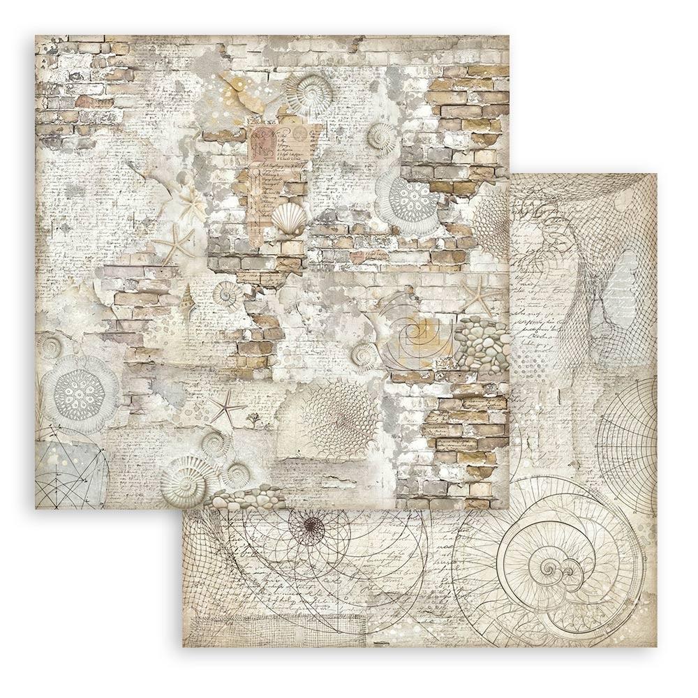 Stamperia Backgrounds Double-Sided Paper Pad 12x12 - Silent Sea