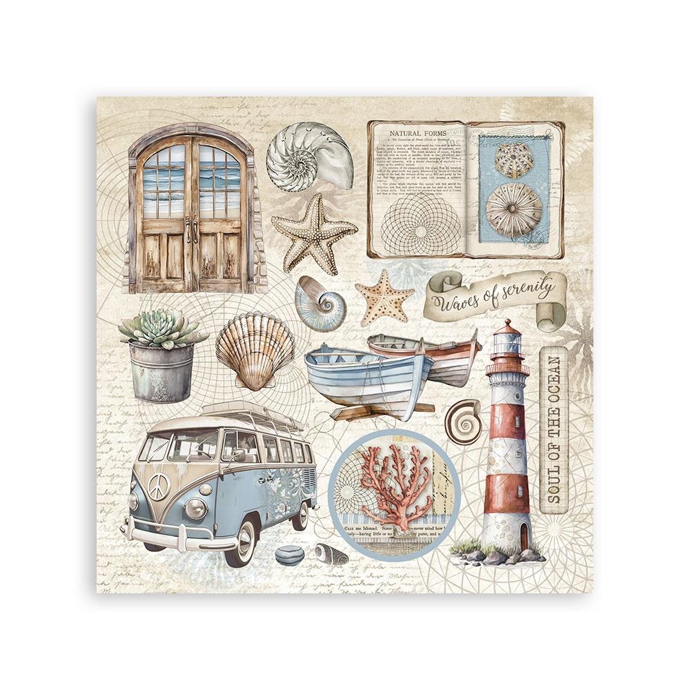 Stamperia Stickers 4pk - Silent Sea