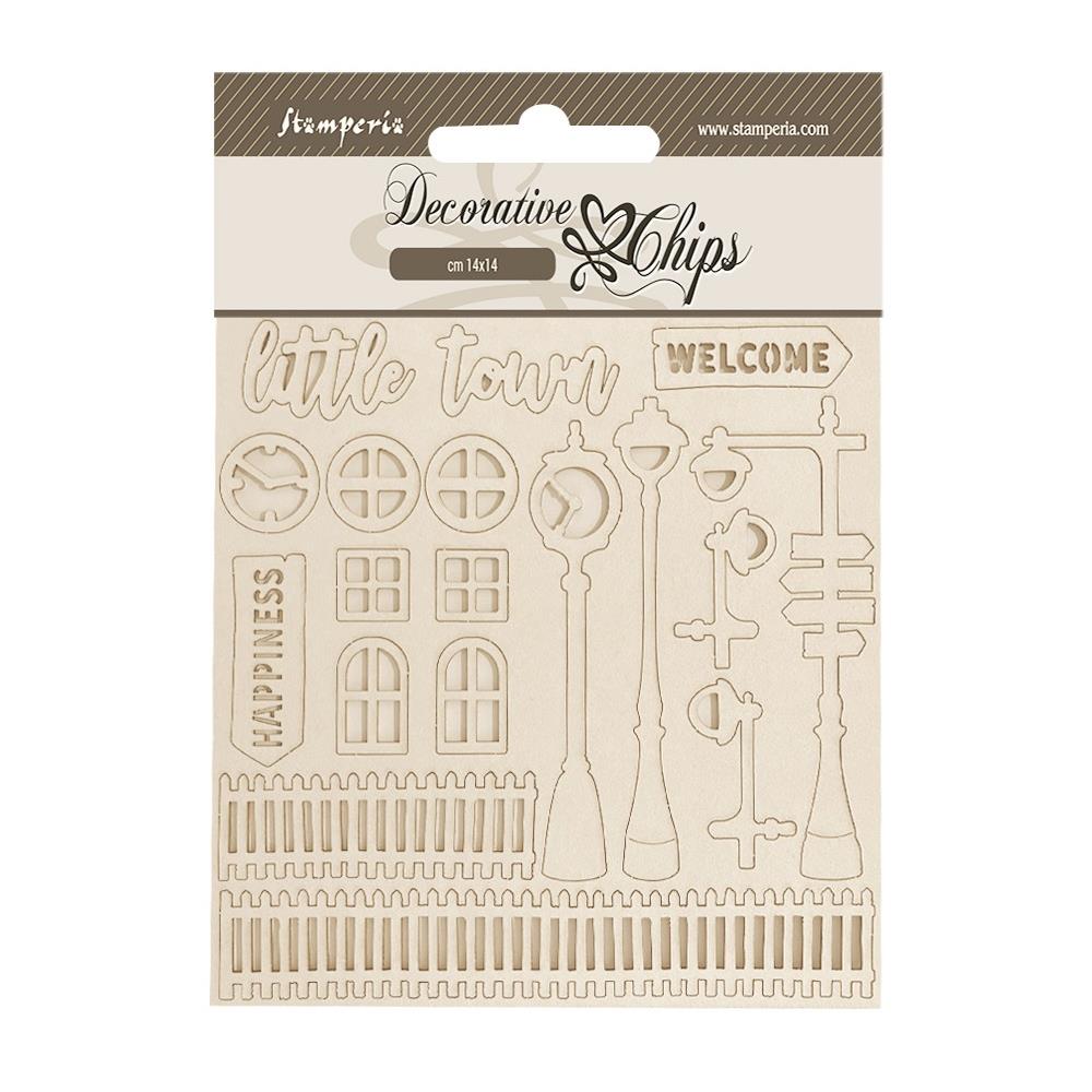 Stamperia Crafty Shapes And Decorative Chips - Silent Sea Assortment