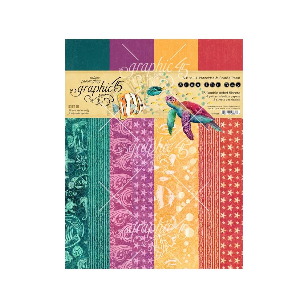 Graphic 45 Patterns & Solids 8.5x11 - Seas the Day