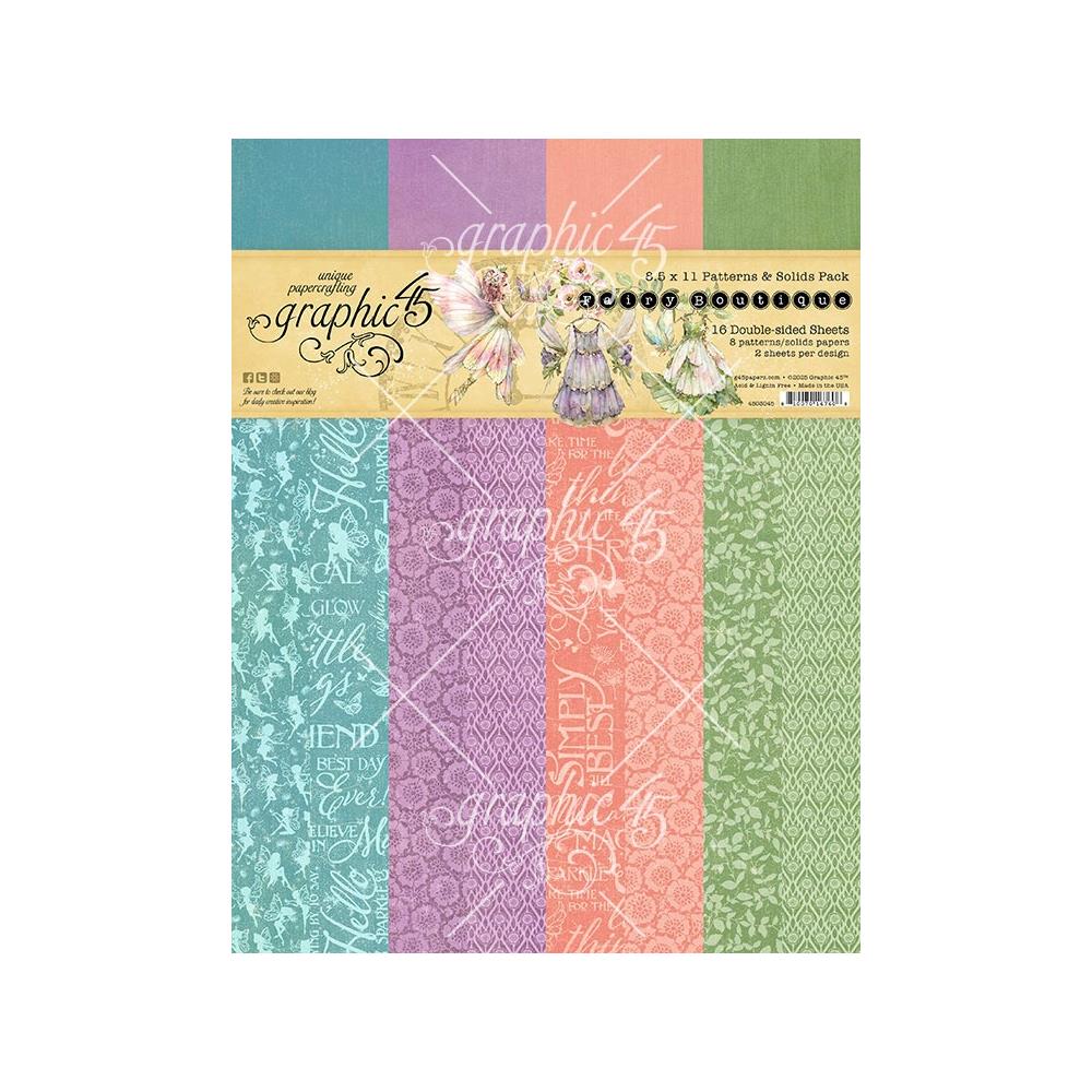 Graphic 45 Patterns & Solids 8.5x11 - Fairy Boutique