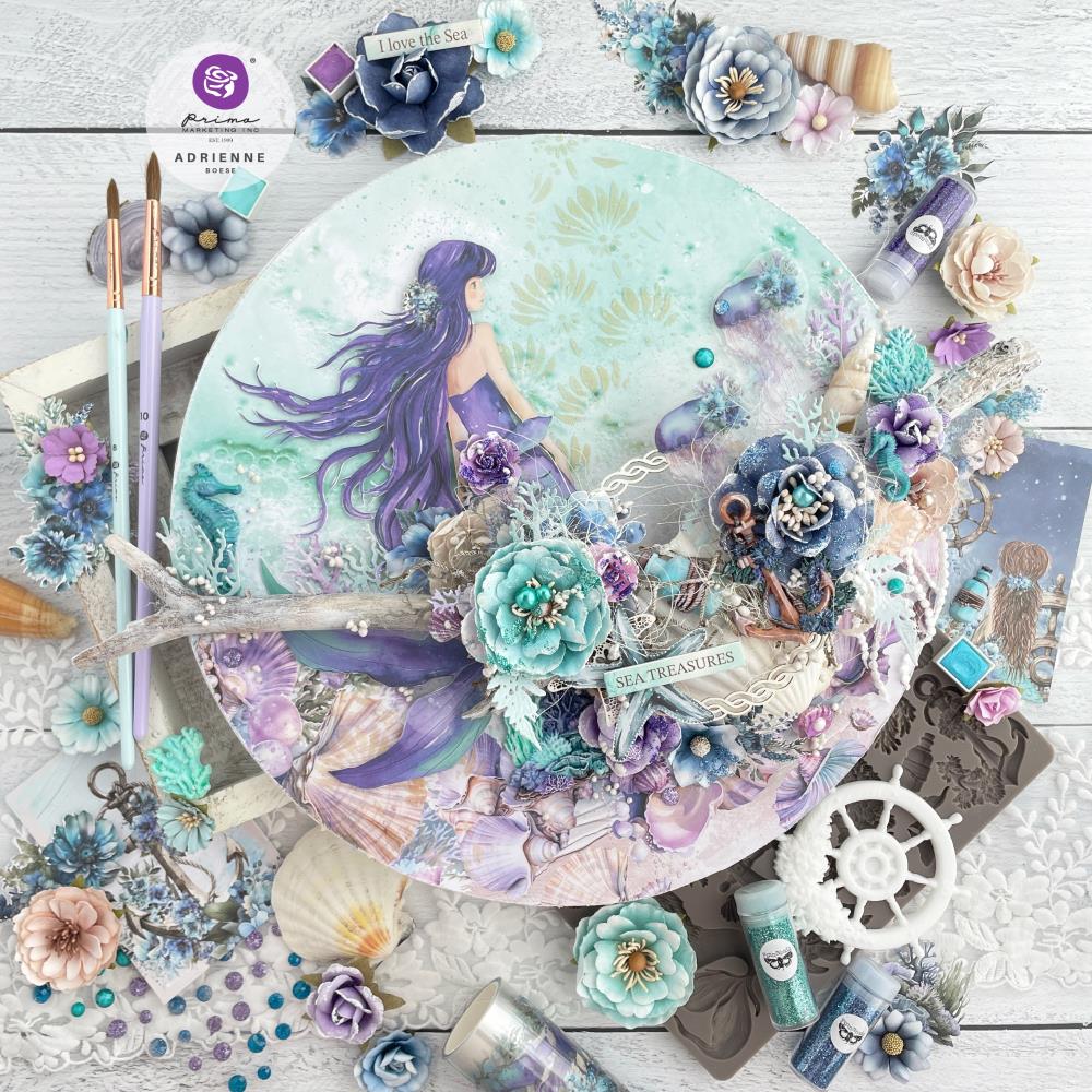 Prima Marketing 12x12 Double-Sided Paper Pad - A Mermaids Tale