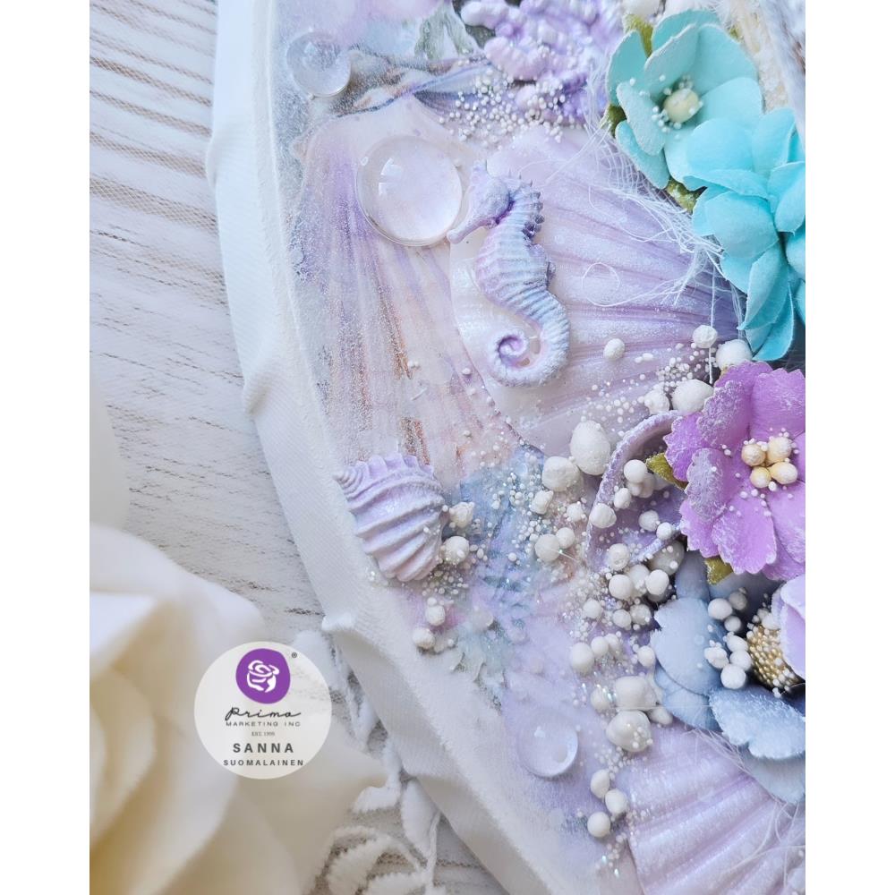 Prima Marketing Mulberry Paper Flowers - Sea Treasures A Mermaids Tale
