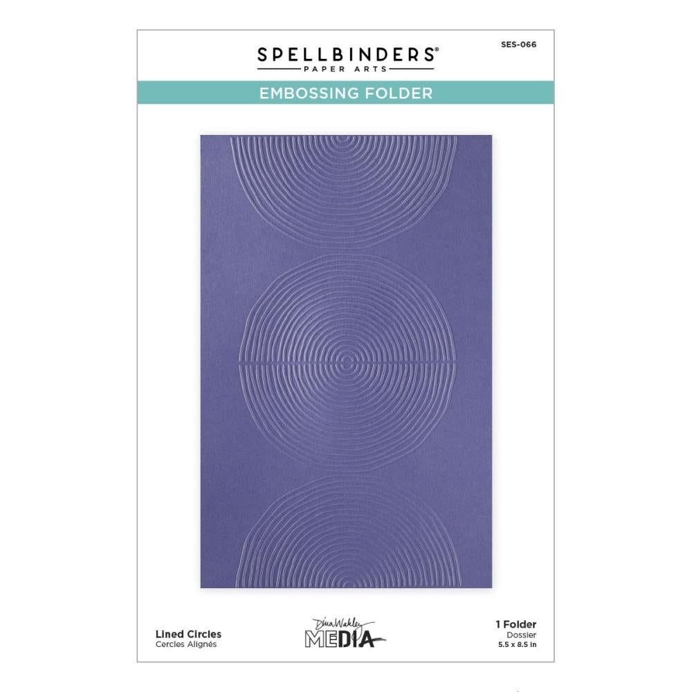 Spellbinders Embossing Folder - Lined Circles