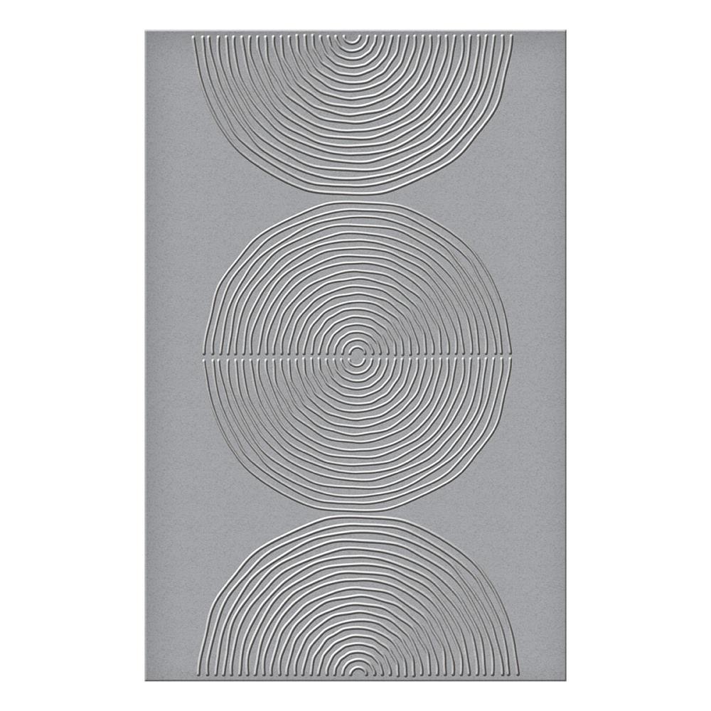 Spellbinders Embossing Folder - Lined Circles