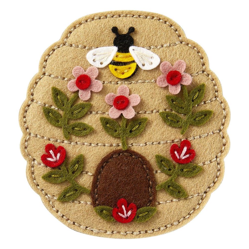 Spellbinders Etched Dies - Felt Floral Beehive