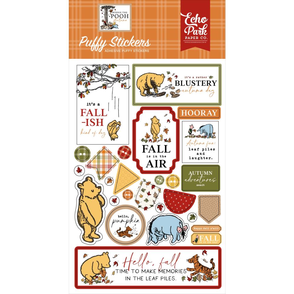 Echo Park – Winnie the Pooh Autumn Puffy Stickers