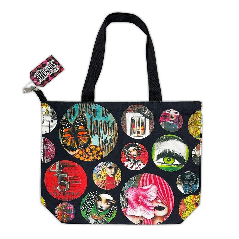Dyan Reaveley's Dylusions Zipper Tote Bag