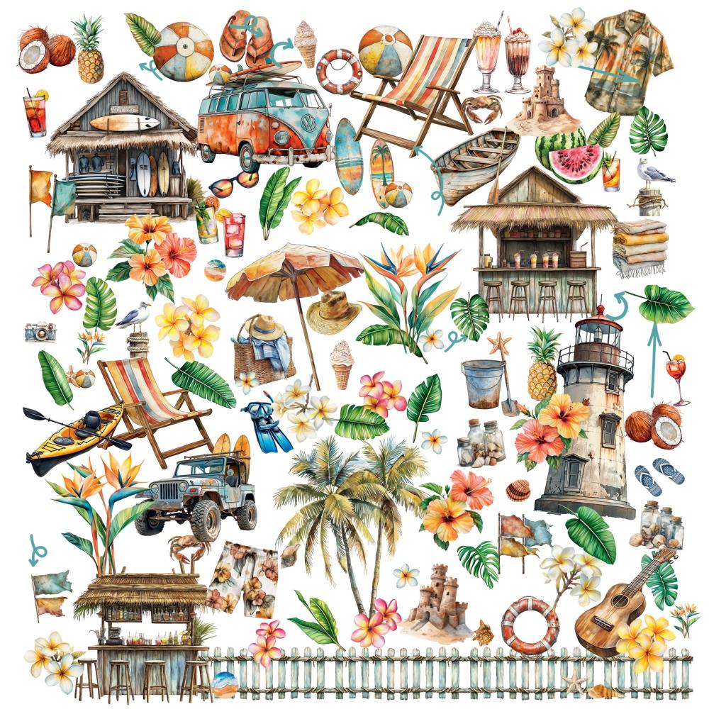 49 And Market  Laser Cut Outs - Beach Vibes