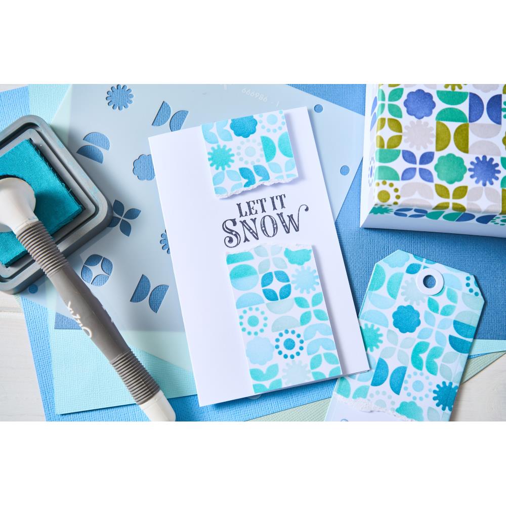 Sizzix Rotating Stencil - Retro Vibe