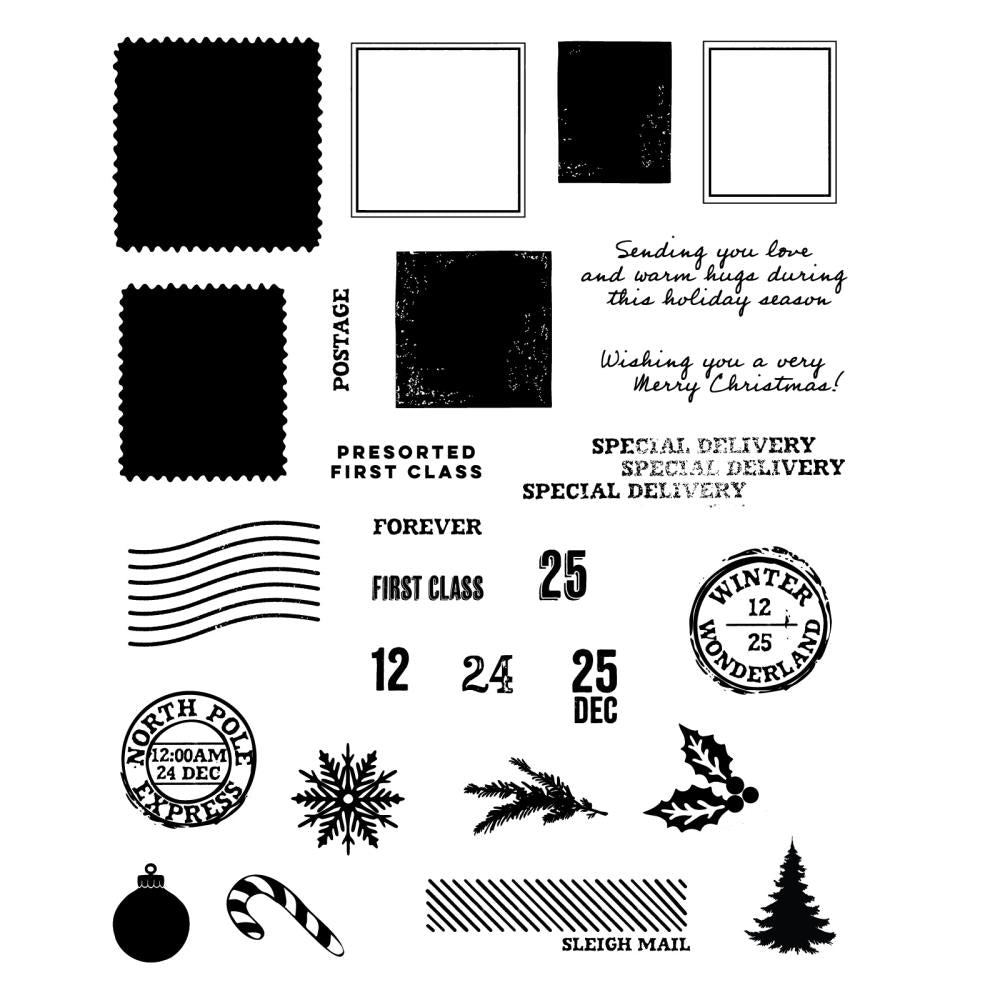 Sizzix Framelits Die & Stamp Set by 49 & Market - Special Delivery