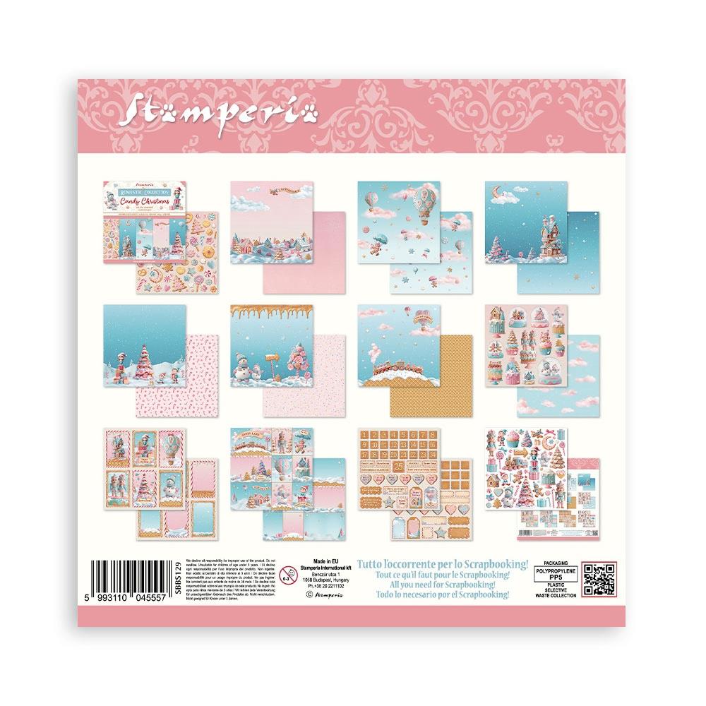 Stamperia Double-Sided Paper Pad 8x8 - Candy Christmas