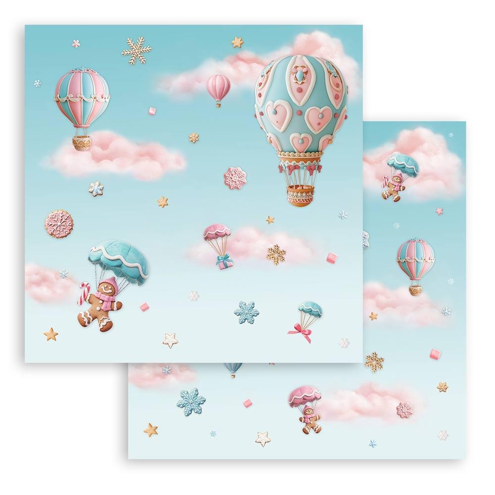 Stamperia Double-Sided Paper Pad 8x8 - Candy Christmas