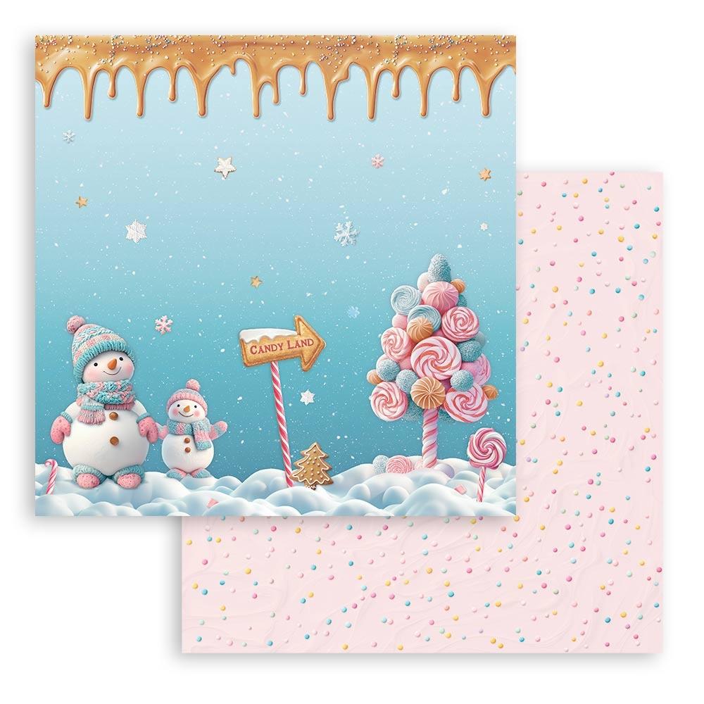 Stamperia Double-Sided Paper Pad 8x8 - Candy Christmas