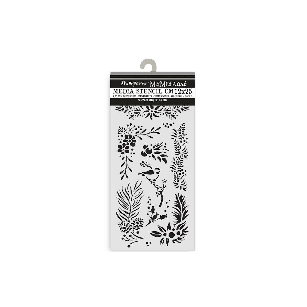 Stamperia Stencil 12x25cm - The Owl's House Branches