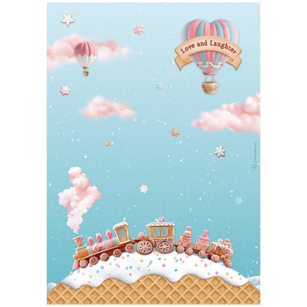 Stamperia Rice Paper Sheet A4 - Candy Christmas