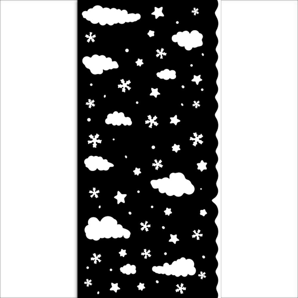 Stamperia Stencil 12x25cm - Candy Christmas Clouds