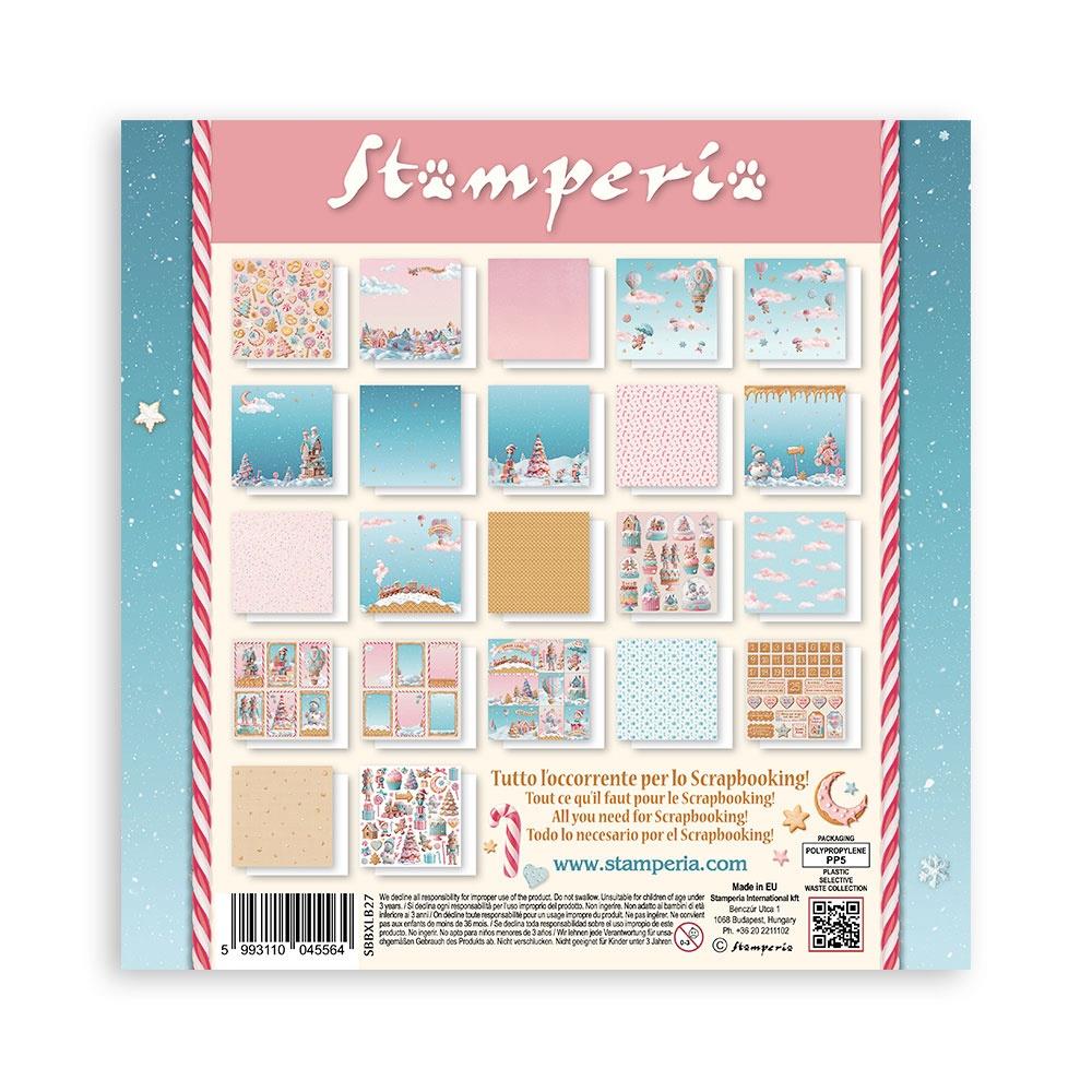 Stamperia Double-Sided Paper Pad 8x8 - Candy Christmas