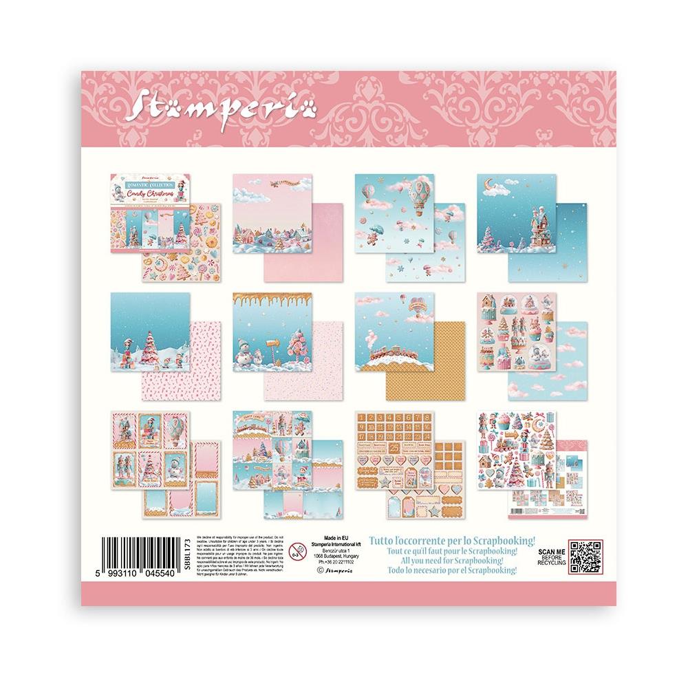 Stamperia Double-Sided Paper Pad 12x12 - Candy Christmas
