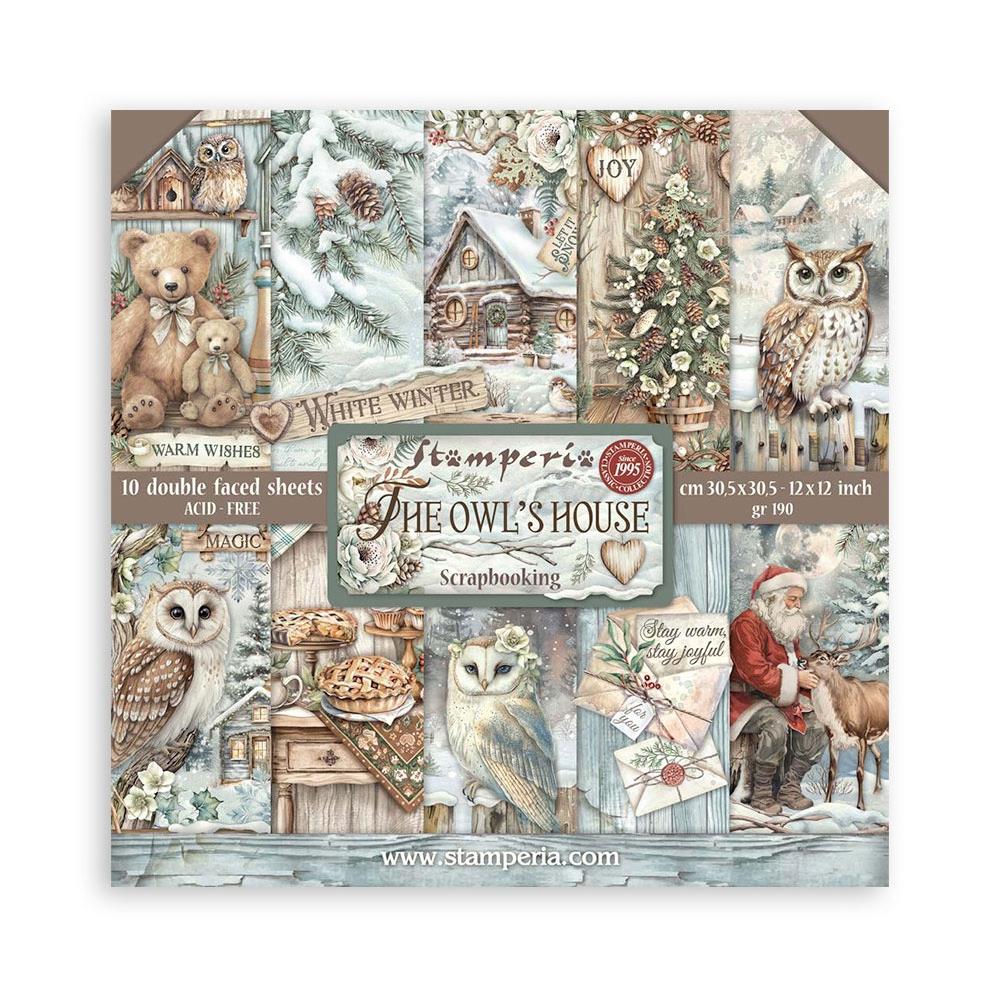 Stamperia Double-Sided Paper Pad 12x12 - The Owl's House