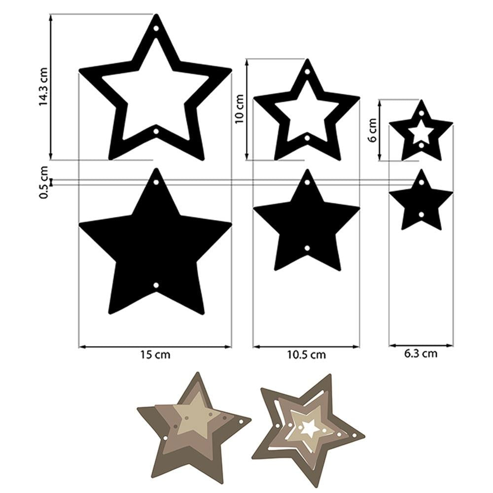 Stamperia Crafty Shapes - The Owl's House Stars
