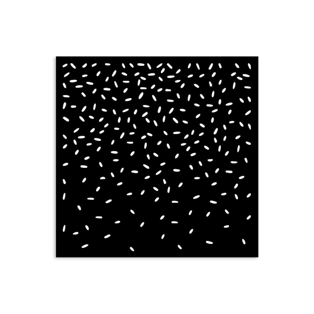 Stamperia Stencil 12cm x 12cm - Candy Christmas Dripping With Sugar Sparkling