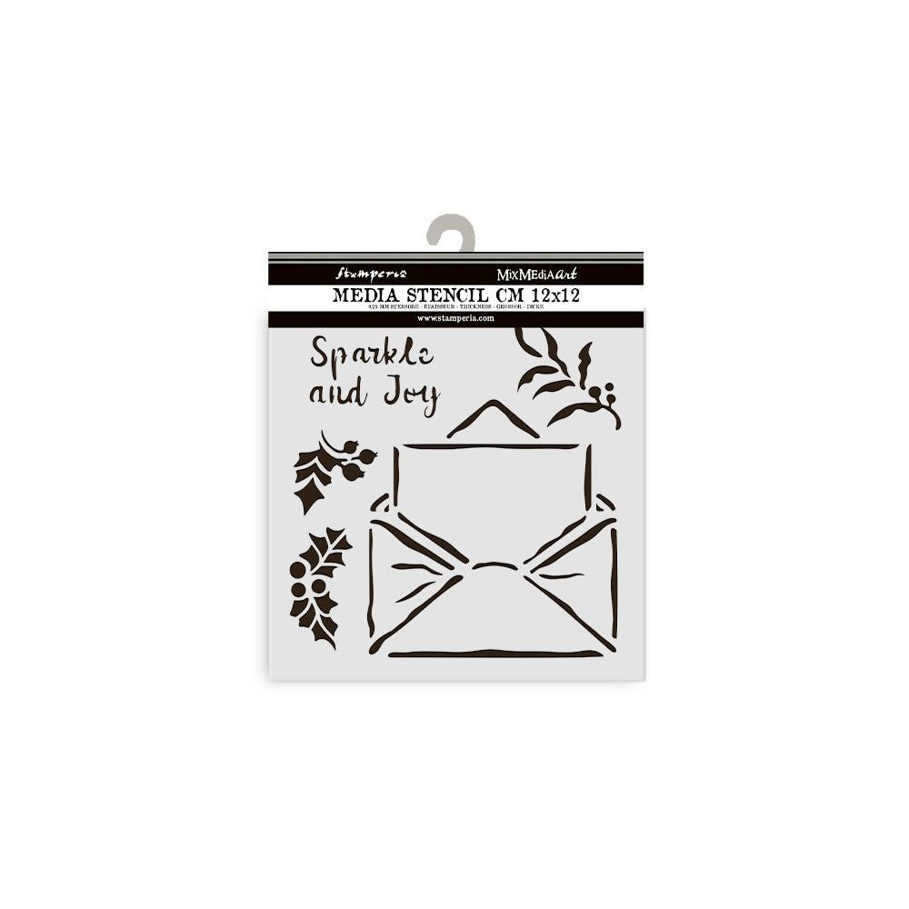 Stamperia Stencil 12cm x 12cm - The Owl's House Letter