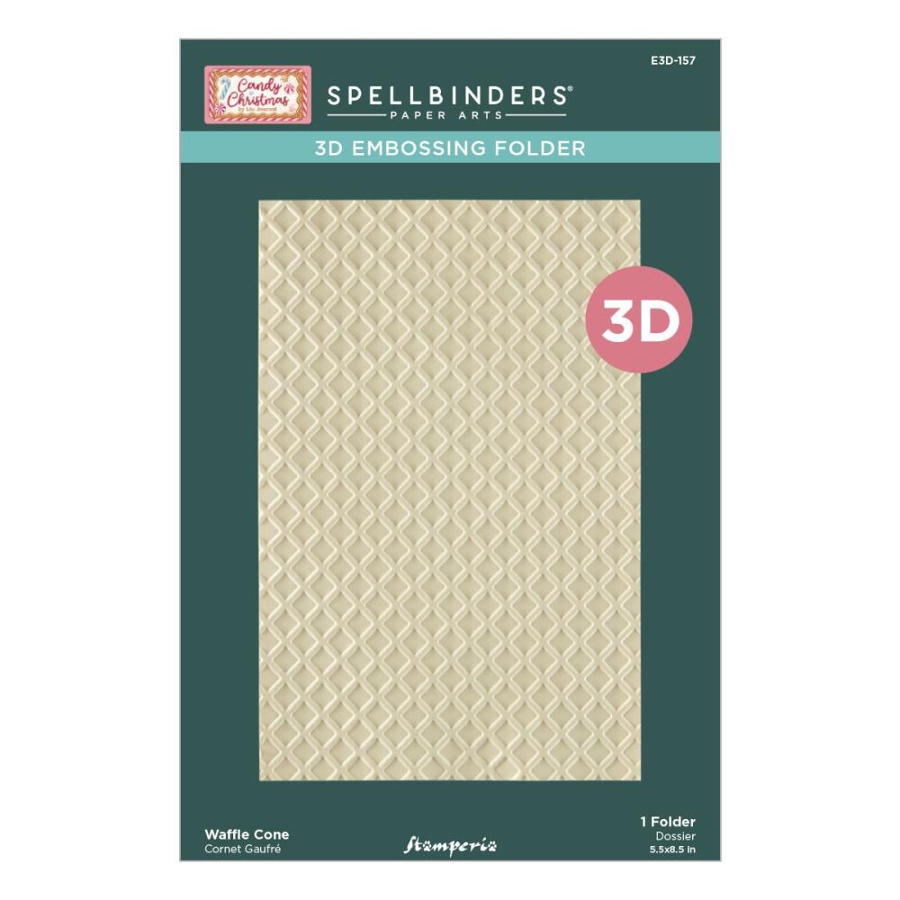 Spellbinders 3D Embossing Folder by Stamperia - Waffle Cone