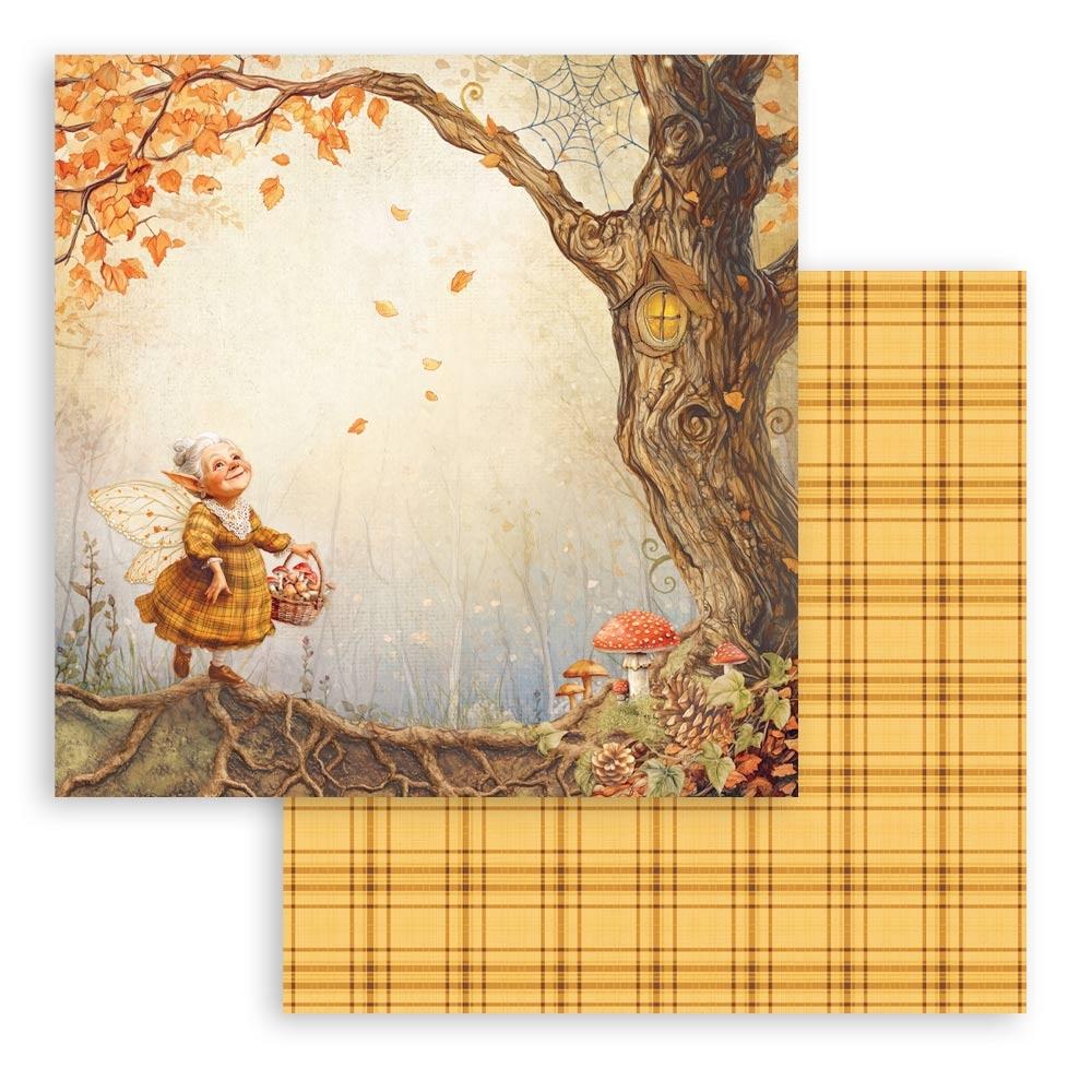 Stamperia Double-Sided Paper Pad 8x8 - Whispering Woods